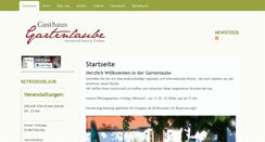 Desktop Screenshot of gasthaus-gartenlaube.de